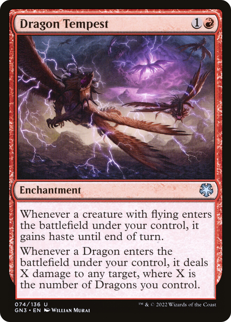 Dragon Tempest (GN3-074) - Game Night: Free-for-All - Premium MTG Single from Wizards of the Coast - Just $1.86! Shop now at Game Crave Tournament Store