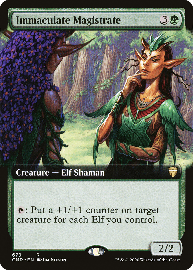 Immaculate Magistrate (CMR-679) - Commander Legends: (Extended Art) - Premium MTG Single from Wizards of the Coast - Just $0.39! Shop now at Game Crave Tournament Store