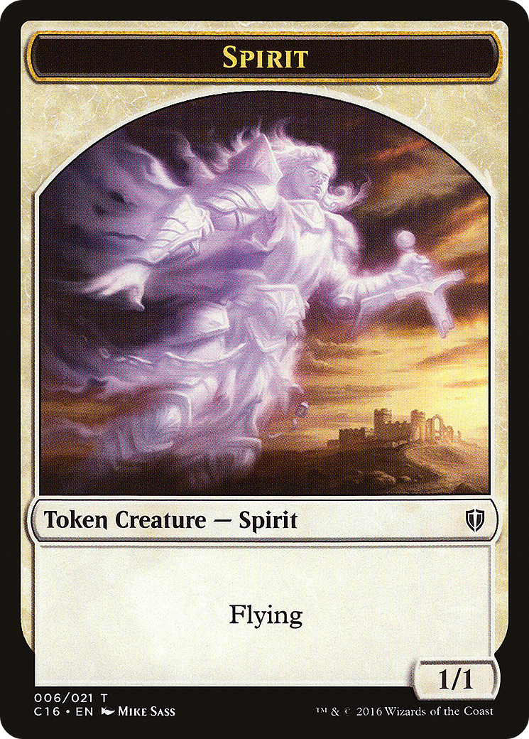 Spirit (TC16-006) - Commander 2016 Tokens - Premium MTG Single from Wizards of the Coast - Just $0.09! Shop now at Game Crave Tournament Store