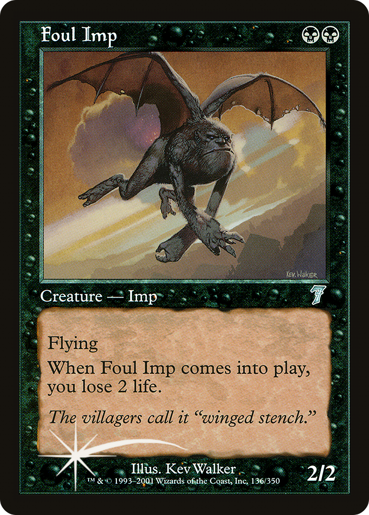 Foul Imp (7ED-136★) - Seventh Edition Foil - Premium MTG Single from Wizards of the Coast - Just $1.82! Shop now at Game Crave Tournament Store