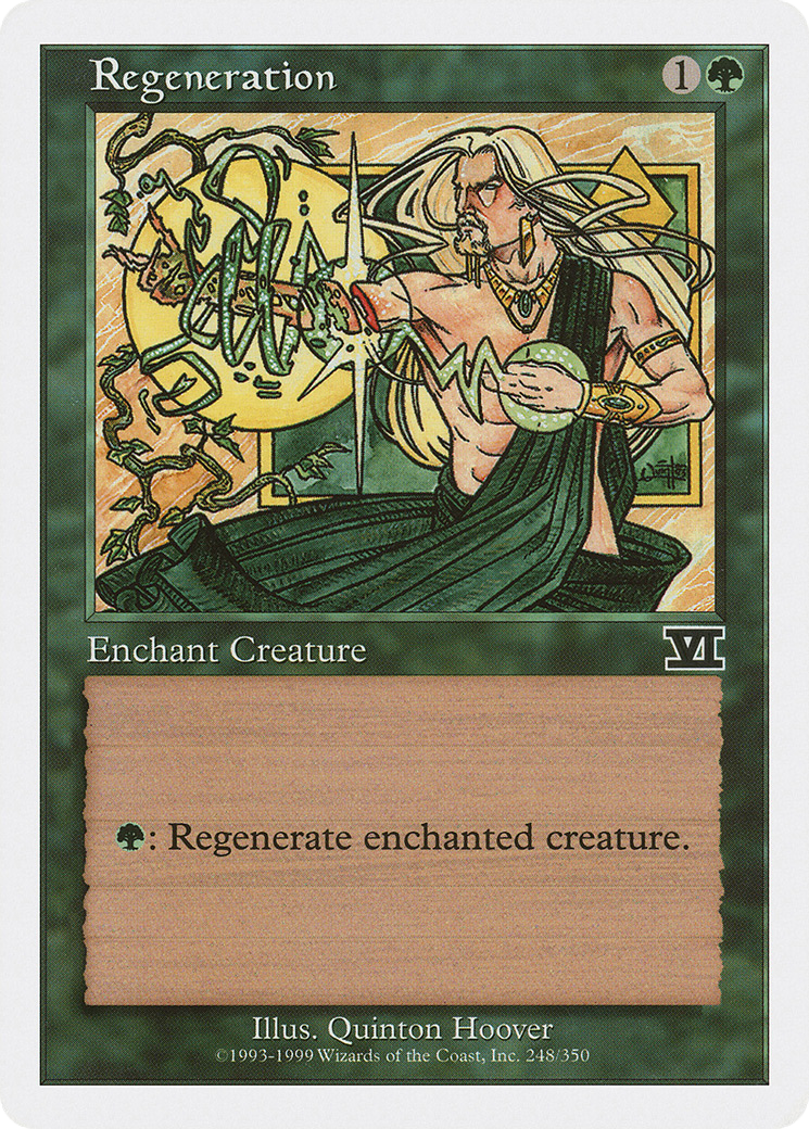 Regeneration (6ED-248) - Classic Sixth Edition - Premium MTG Single from Wizards of the Coast - Just $0.25! Shop now at Game Crave Tournament Store
