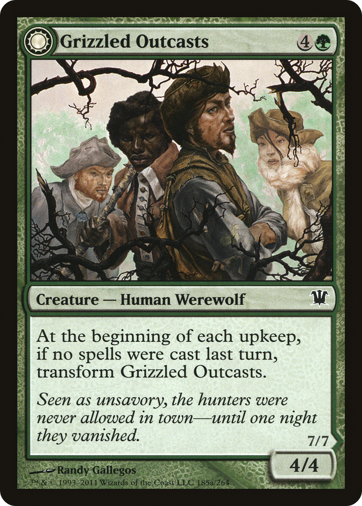 Grizzled Outcasts // Krallenhorde Wantons (ISD-185) - Innistrad: (Double Faced Transform) - Premium MTG Single from Wizards of the Coast - Just $0.25! Shop now at Game Crave Tournament Store