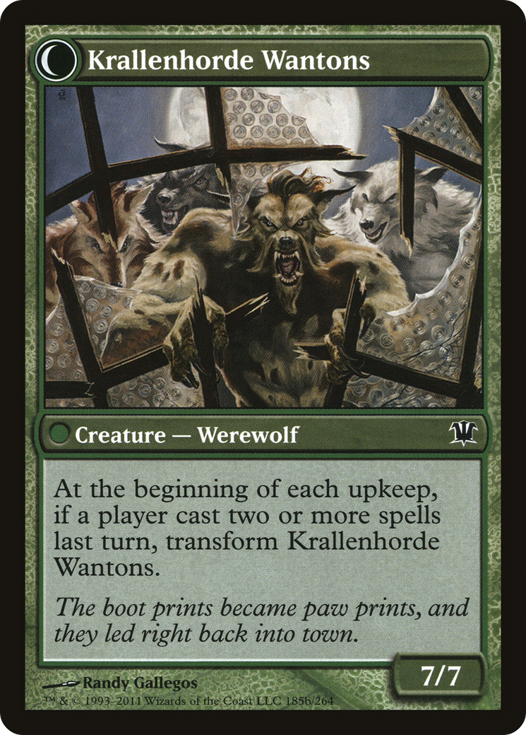 Grizzled Outcasts // Krallenhorde Wantons (ISD-185) - Innistrad: (Double Faced Transform) Foil - Premium MTG Single from Wizards of the Coast - Just $0.28! Shop now at Game Crave Tournament Store
