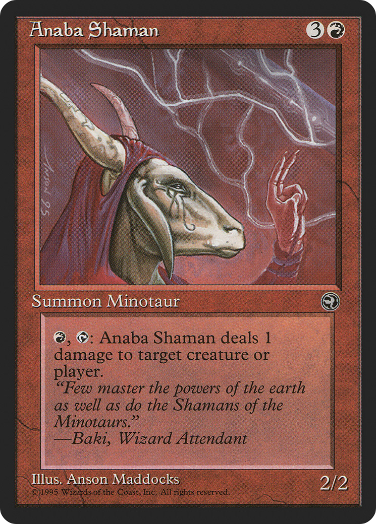 Anaba Shaman (HML-67B) - Homelands - Premium MTG Single from Wizards of the Coast - Just $0.25! Shop now at Game Crave Tournament Store