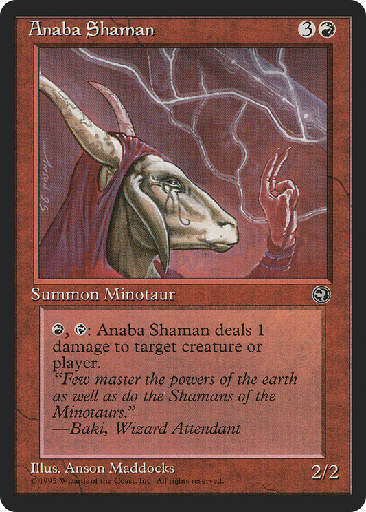 Anaba Shaman (HML-67B) - Homelands - Premium MTG Single from Wizards of the Coast - Just $0.25! Shop now at Game Crave Tournament Store