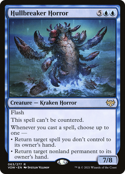 Hullbreaker Horror (VOW-063) - Innistrad: Crimson Vow Foil - Premium MTG Single from Wizards of the Coast - Just $0.53! Shop now at Game Crave Tournament Store