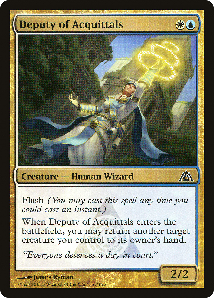 Deputy of Acquittals (DGM-065) - Dragon's Maze Foil - Premium MTG Single from Wizards of the Coast - Just $0.39! Shop now at Game Crave Tournament Store