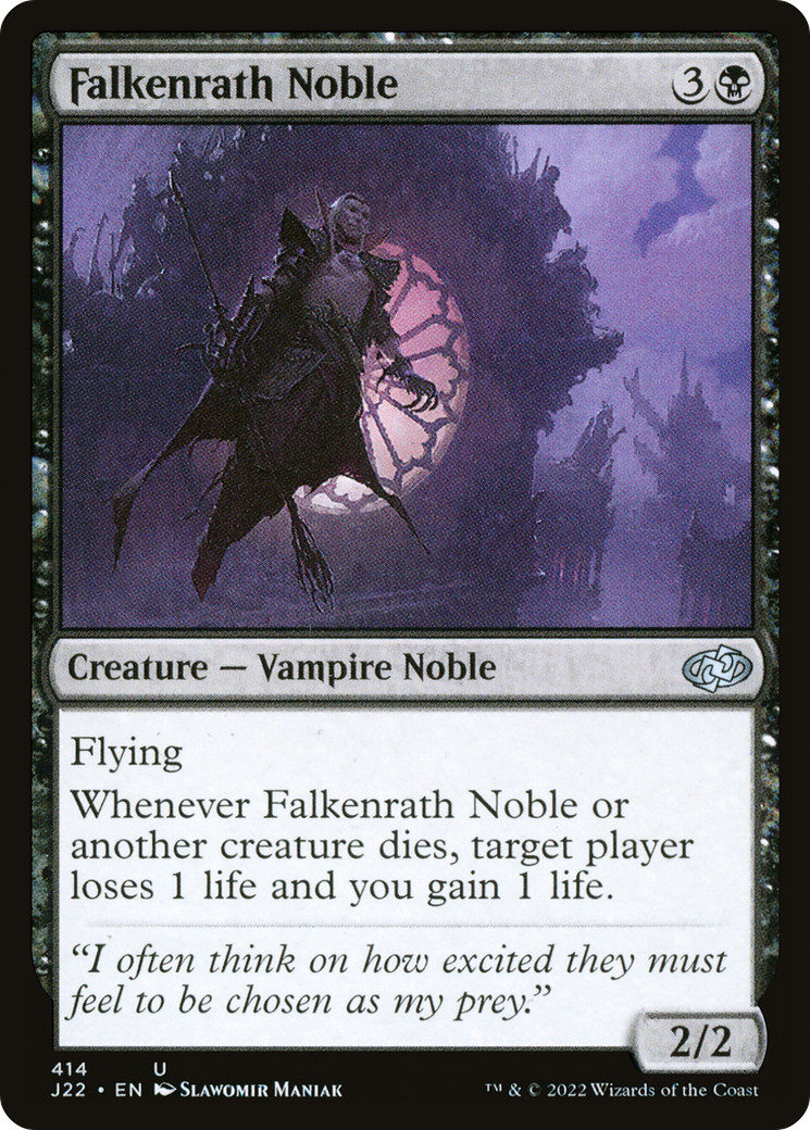 Falkenrath Noble (J22-414) - Jumpstart 2022 - Premium MTG Single from Wizards of the Coast - Just $0.08! Shop now at Game Crave Tournament Store