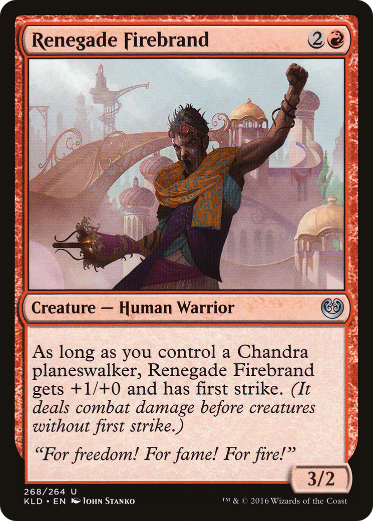 Renegade Firebrand (KLD-268) - Kaladesh - Premium MTG Single from Wizards of the Coast - Just $0.08! Shop now at Game Crave Tournament Store
