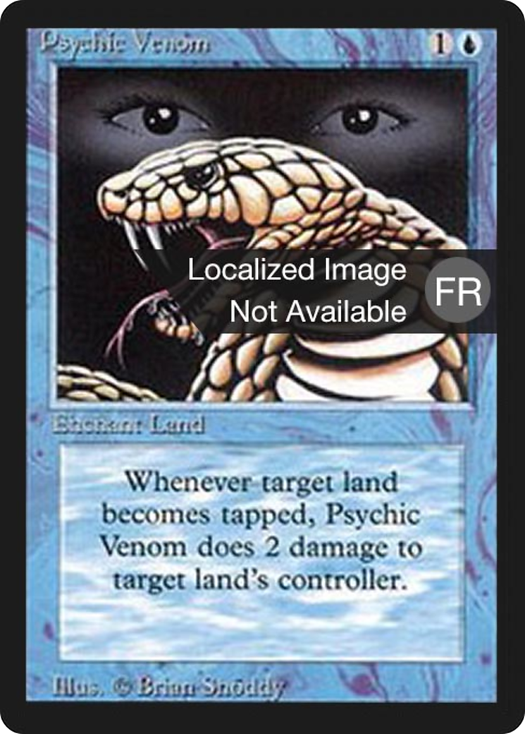 Psychic Venom (FBB-076) - Foreign Black Border - Premium MTG Single from Wizards of the Coast - Just $0.18! Shop now at Game Crave Tournament Store