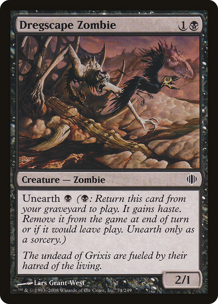 Dregscape Zombie (ALA-074) - Shards of Alara Foil - Premium MTG Single from Wizards of the Coast - Just $0.08! Shop now at Game Crave Tournament Store