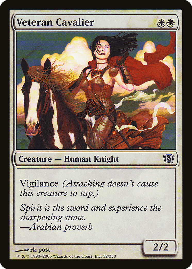 Veteran Cavalier (9ED-52★) - Ninth Edition Foil - Premium MTG Single from Wizards of the Coast - Just $0.24! Shop now at Game Crave Tournament Store
