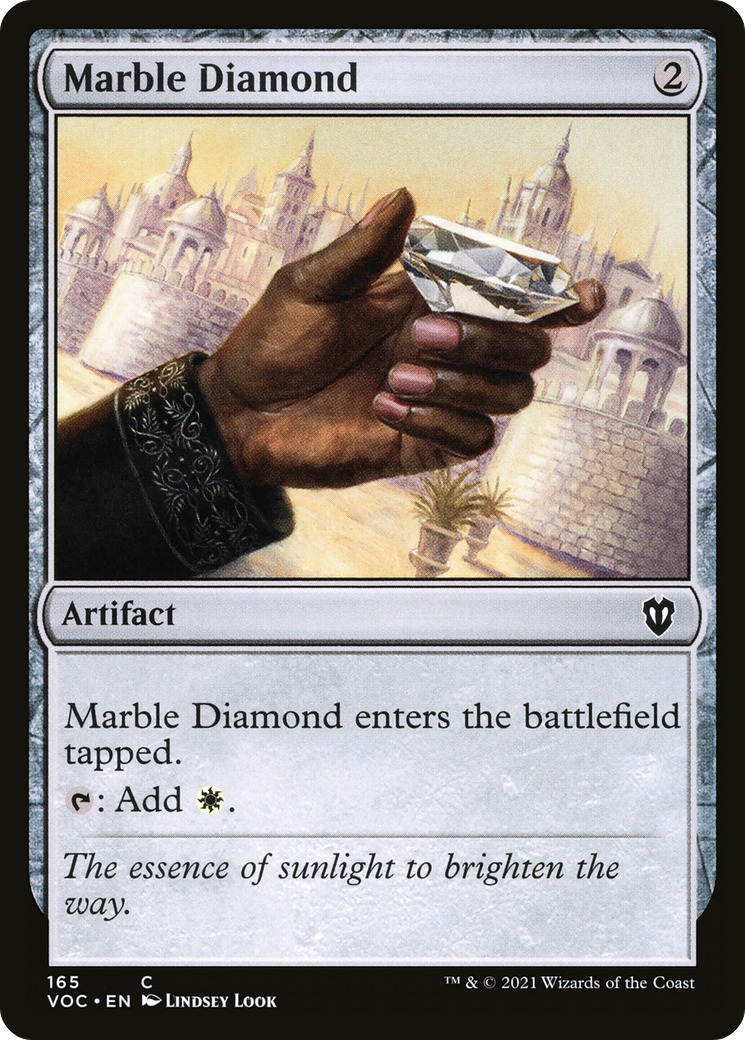 Marble Diamond (VOC-165) - Crimson Vow Commander - Premium MTG Single from Wizards of the Coast - Just $0.08! Shop now at Game Crave Tournament Store