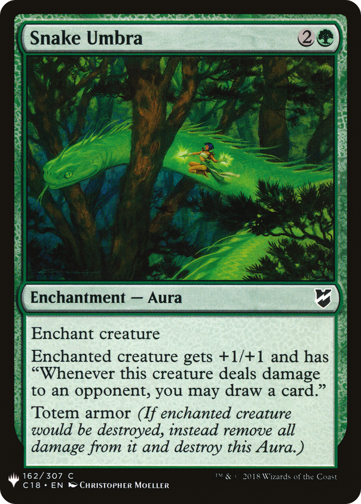 Snake Umbra (MB1-1336) - Mystery Booster - Premium MTG Single from Wizards of the Coast - Just $0.10! Shop now at Game Crave Tournament Store