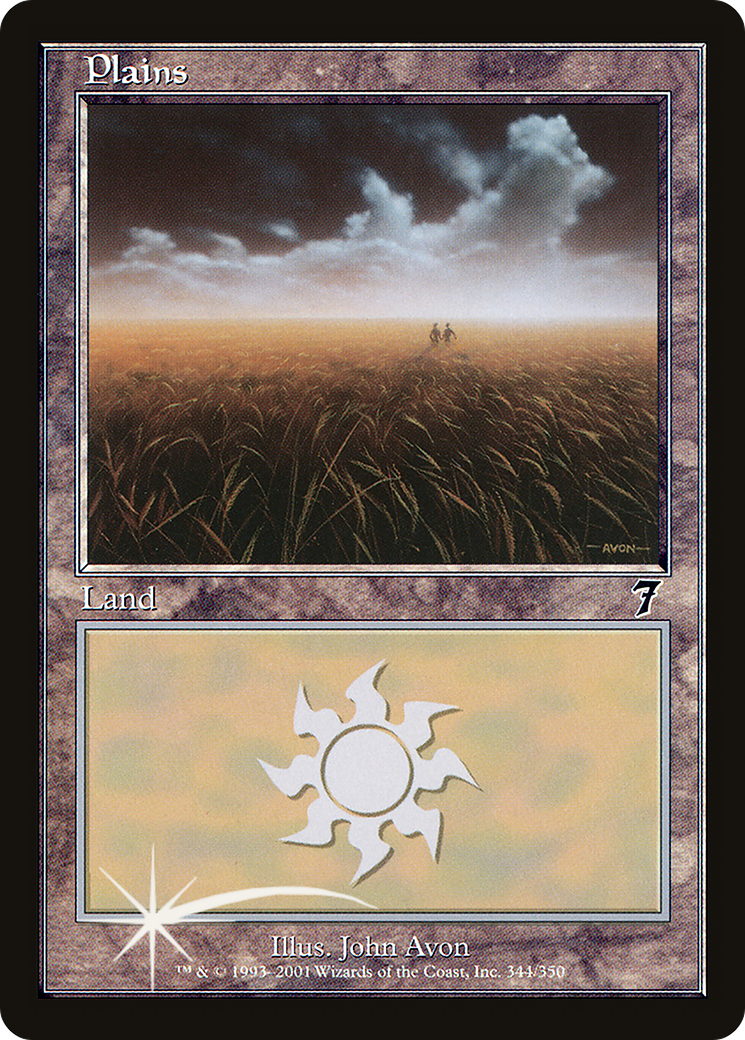 Plains (7ED-344★) - Seventh Edition Foil - Premium MTG Single from Wizards of the Coast - Just $2.81! Shop now at Game Crave Tournament Store