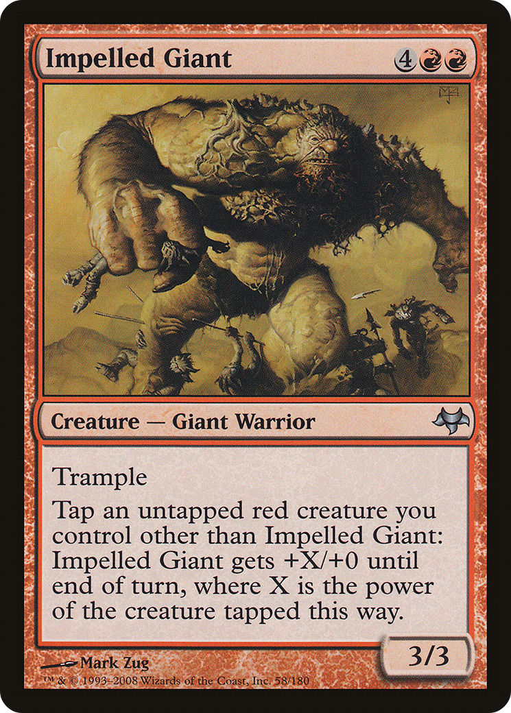 Impelled Giant (EVE-058) - Eventide Foil - Premium MTG Single from Wizards of the Coast - Just $0.15! Shop now at Game Crave Tournament Store