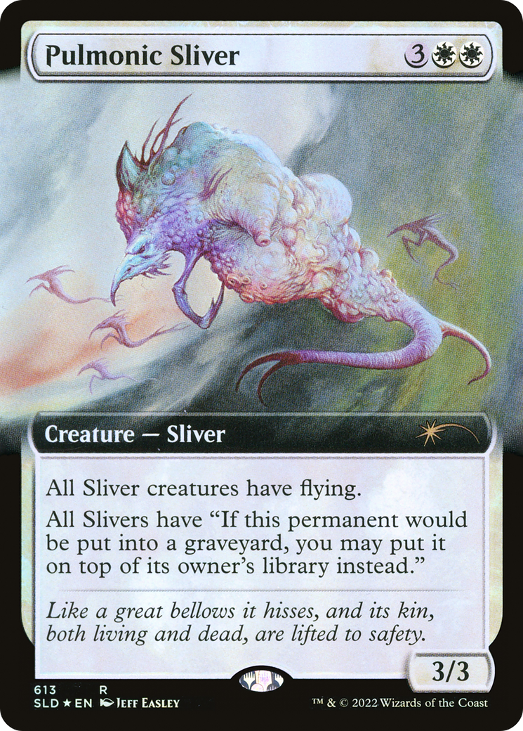 Pulmonic Sliver (SLD-613) - Secret Lair Drop: (Extended Art) Foil - Premium MTG Single from Wizards of the Coast - Just $1.03! Shop now at Game Crave Tournament Store