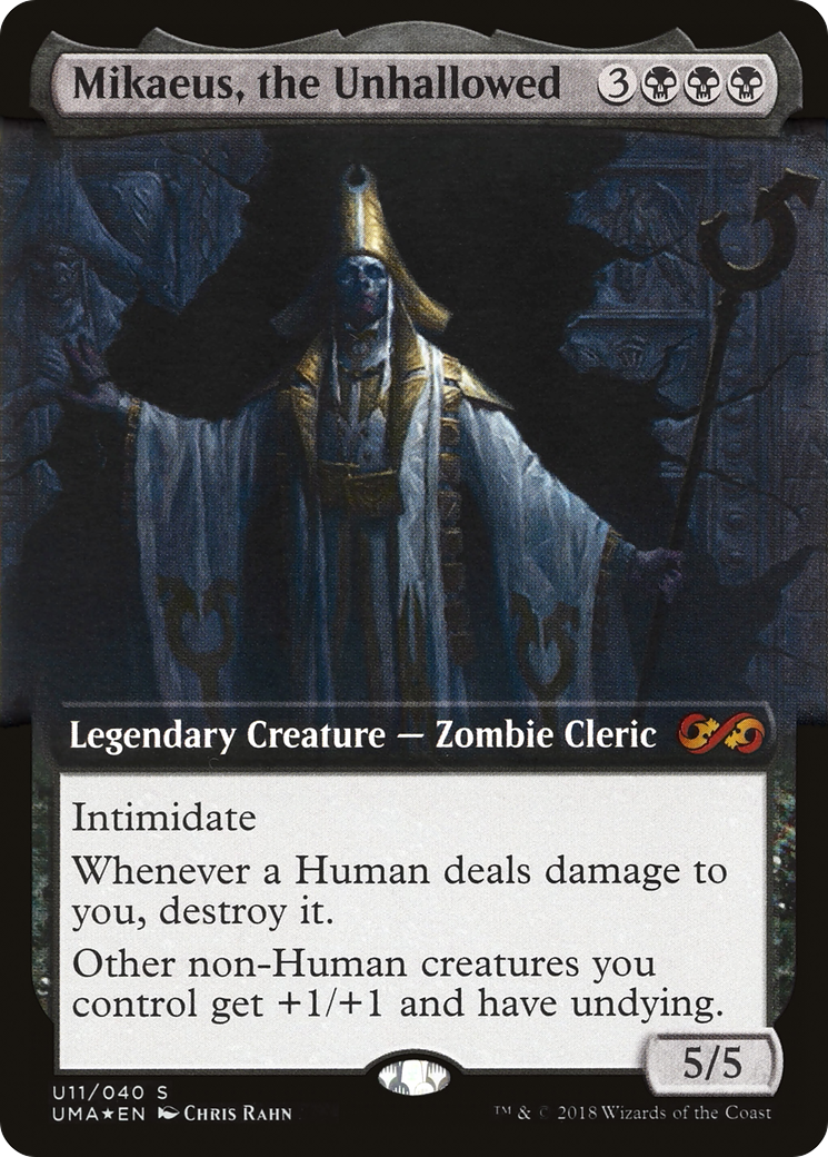 Mikaeus, the Unhallowed (PUMA-U11) - Ultimate Box Topper: (Extended Art) Foil - Premium MTG Single from Wizards of the Coast - Just $4.58! Shop now at Game Crave Tournament Store