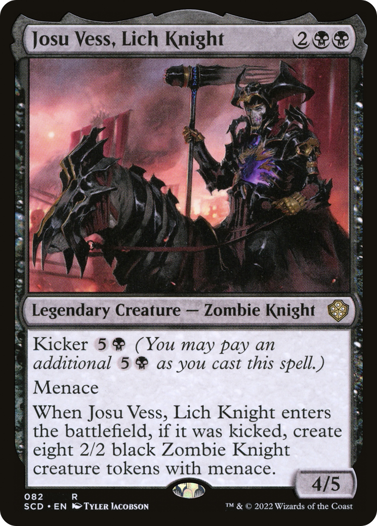Josu Vess, Lich Knight (SCD-082) - Starter Commander Decks - Premium MTG Single from Wizards of the Coast - Just $0.25! Shop now at Game Crave Tournament Store