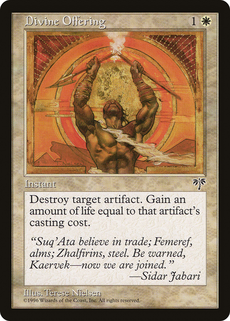 Divine Offering (MIR-011) - Mirage - Premium MTG Single from Wizards of the Coast - Just $0.08! Shop now at Game Crave Tournament Store