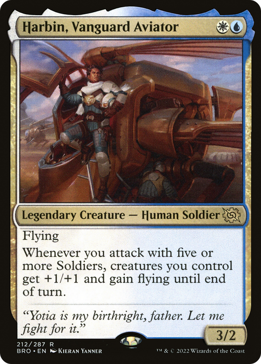 Harbin, Vanguard Aviator (BRO-212) - The Brothers' War - Premium MTG Single from Wizards of the Coast - Just $0.25! Shop now at Game Crave Tournament Store