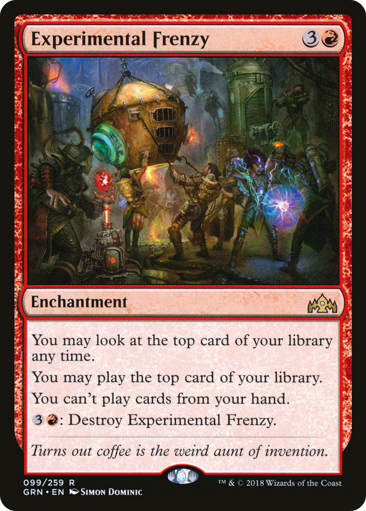 Experimental Frenzy (GRN-099) - Guilds of Ravnica - Premium MTG Single from Wizards of the Coast - Just $0.08! Shop now at Game Crave Tournament Store