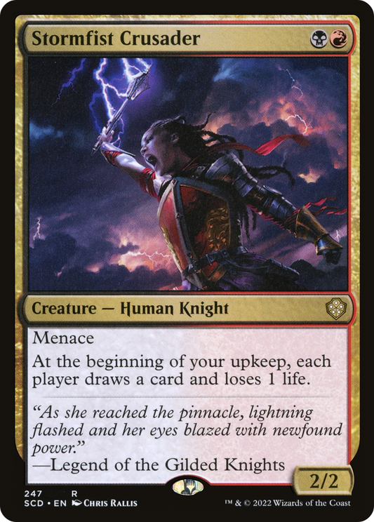 Stormfist Crusader (SCD-247) - Starter Commander Decks - Premium MTG Single from Wizards of the Coast - Just $0.29! Shop now at Game Crave Tournament Store
