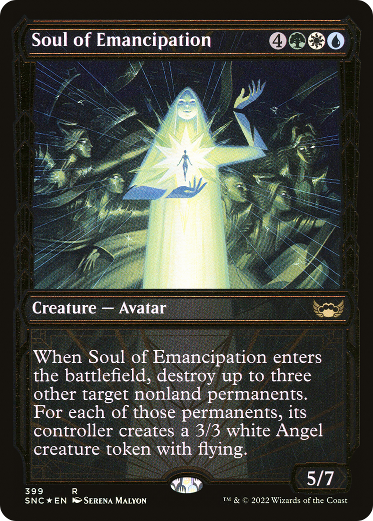 Soul of Emancipation (SNC-399) - Streets of New Capenna: (Showcase) Foil - Premium MTG Single from Wizards of the Coast - Just $0.32! Shop now at Game Crave Tournament Store