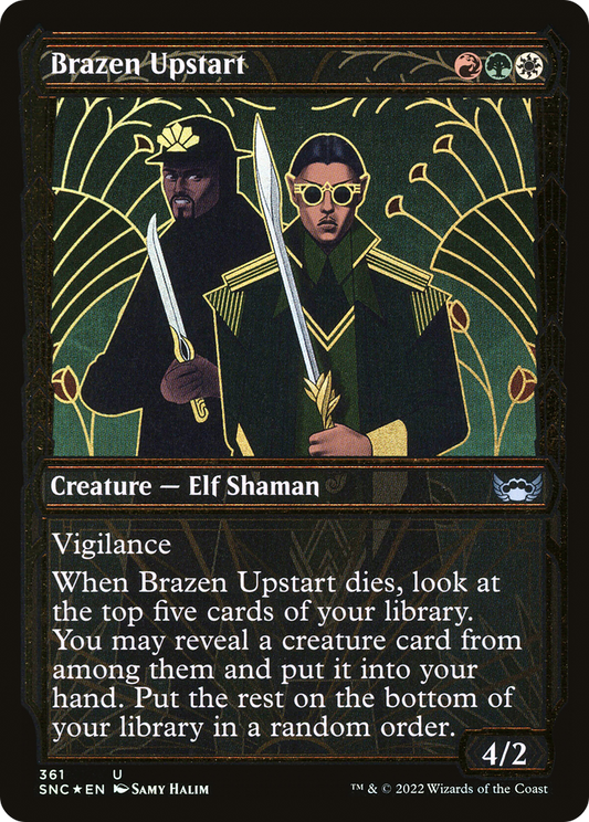 Brazen Upstart (SNC-361) - Streets of New Capenna: (Showcase) Foil - Premium MTG Single from Wizards of the Coast - Just $0.25! Shop now at Game Crave Tournament Store