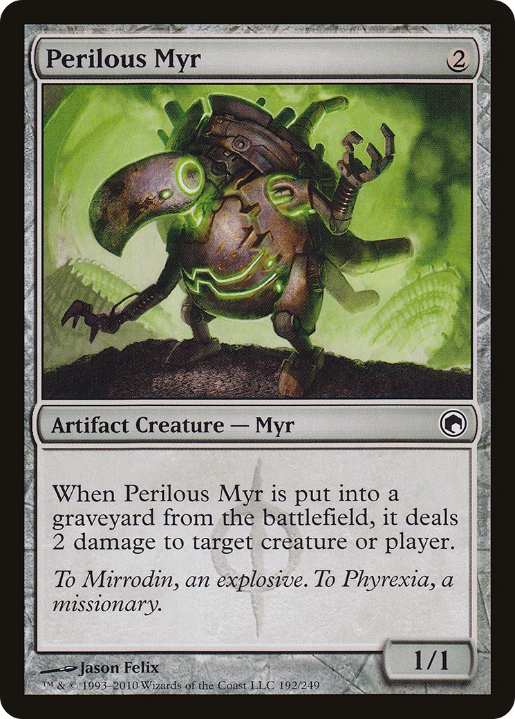 Perilous Myr (SOM-192) - Scars of Mirrodin - Premium MTG Single from Wizards of the Coast - Just $0.25! Shop now at Game Crave Tournament Store