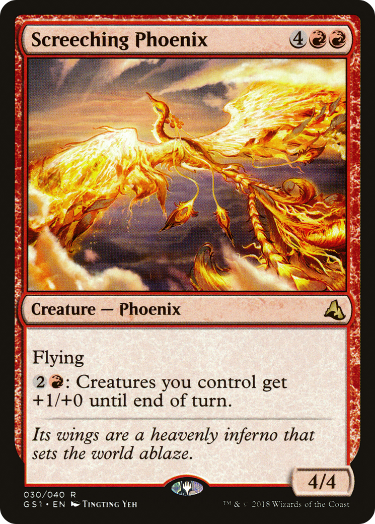 Screeching Phoenix (GS1-030) - Global Series Jiang Yanggu & Mu Yanling - Premium MTG Single from Wizards of the Coast - Just $0.25! Shop now at Game Crave Tournament Store