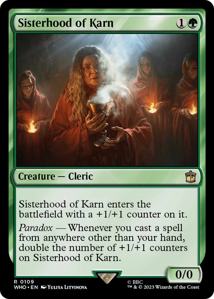 Sisterhood of Karn (WHO-109) - Doctor Who - Premium MTG Single from Wizards of the Coast - Just $0.25! Shop now at Game Crave Tournament Store