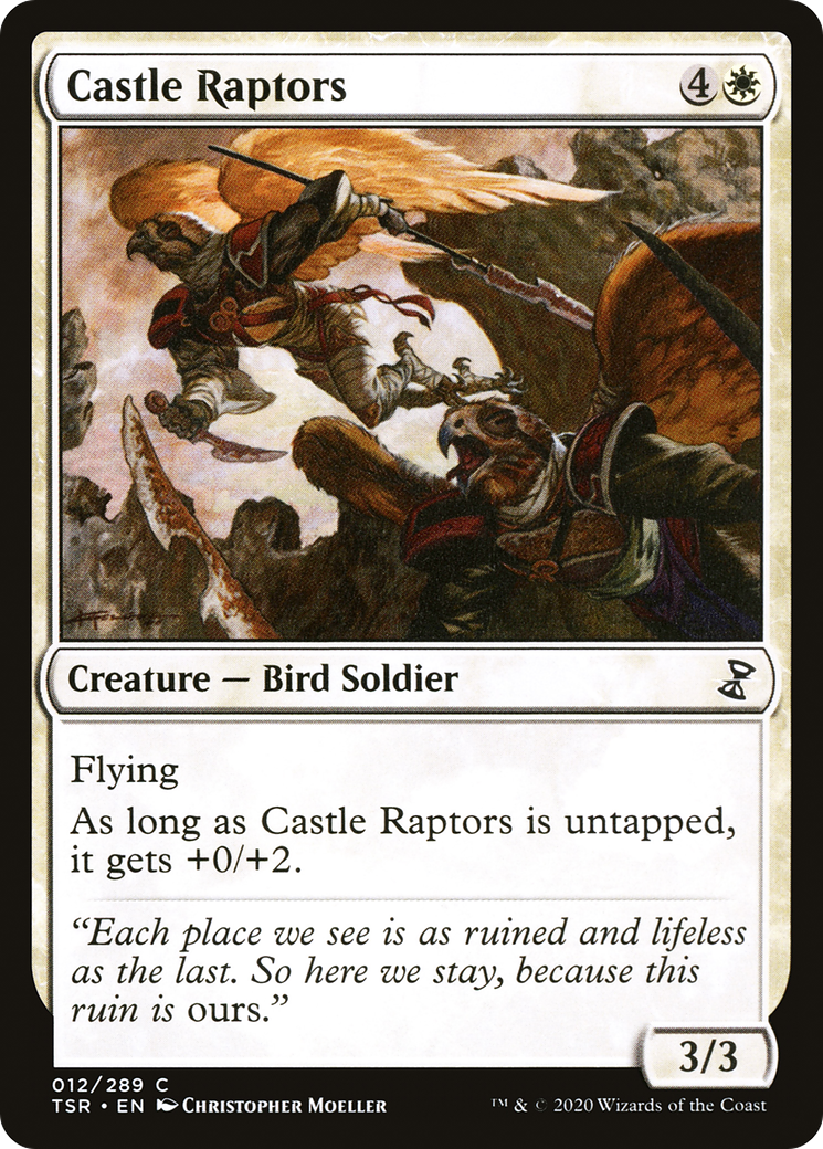 Castle Raptors (TSR-012) - Time Spiral Remastered - Premium MTG Single from Wizards of the Coast - Just $0.25! Shop now at Game Crave Tournament Store
