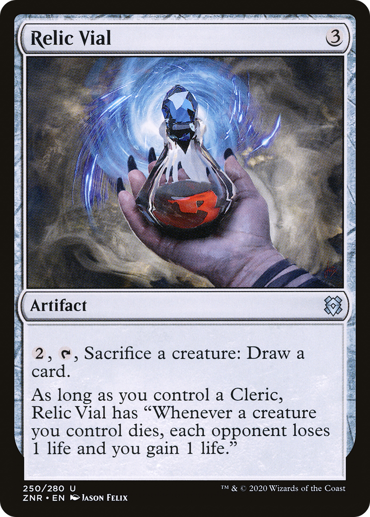 Relic Vial (ZNR-250) - Zendikar Rising - Premium MTG Single from Wizards of the Coast - Just $0.08! Shop now at Game Crave Tournament Store