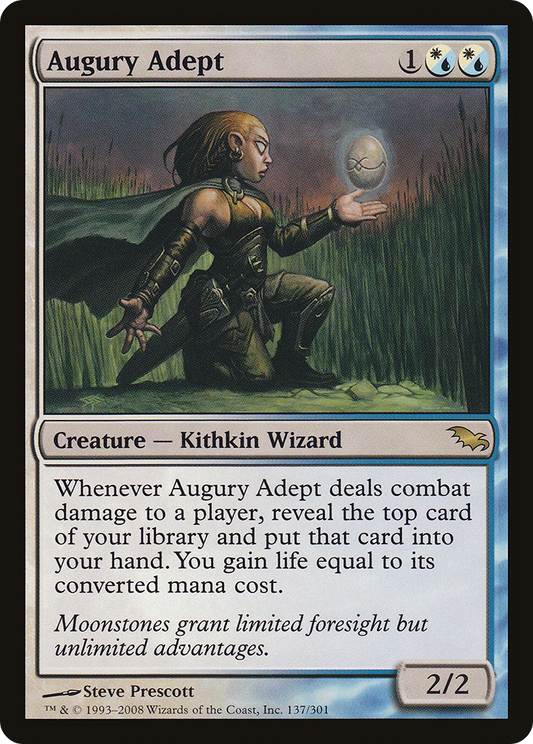 Augury Adept (SHM-137) - Shadowmoor - Premium MTG Single from Wizards of the Coast - Just $0.13! Shop now at Game Crave Tournament Store