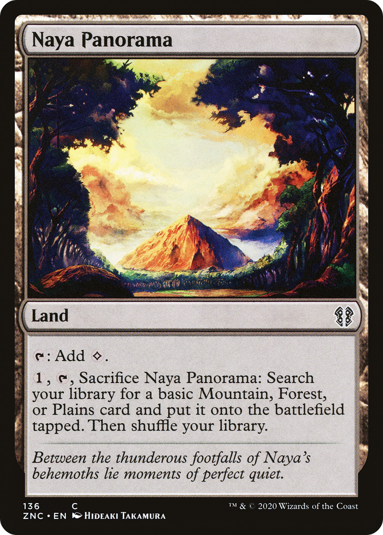 Naya Panorama (ZNC-136) - Zendikar Rising Commander - Premium MTG Single from Wizards of the Coast - Just $0.08! Shop now at Game Crave Tournament Store