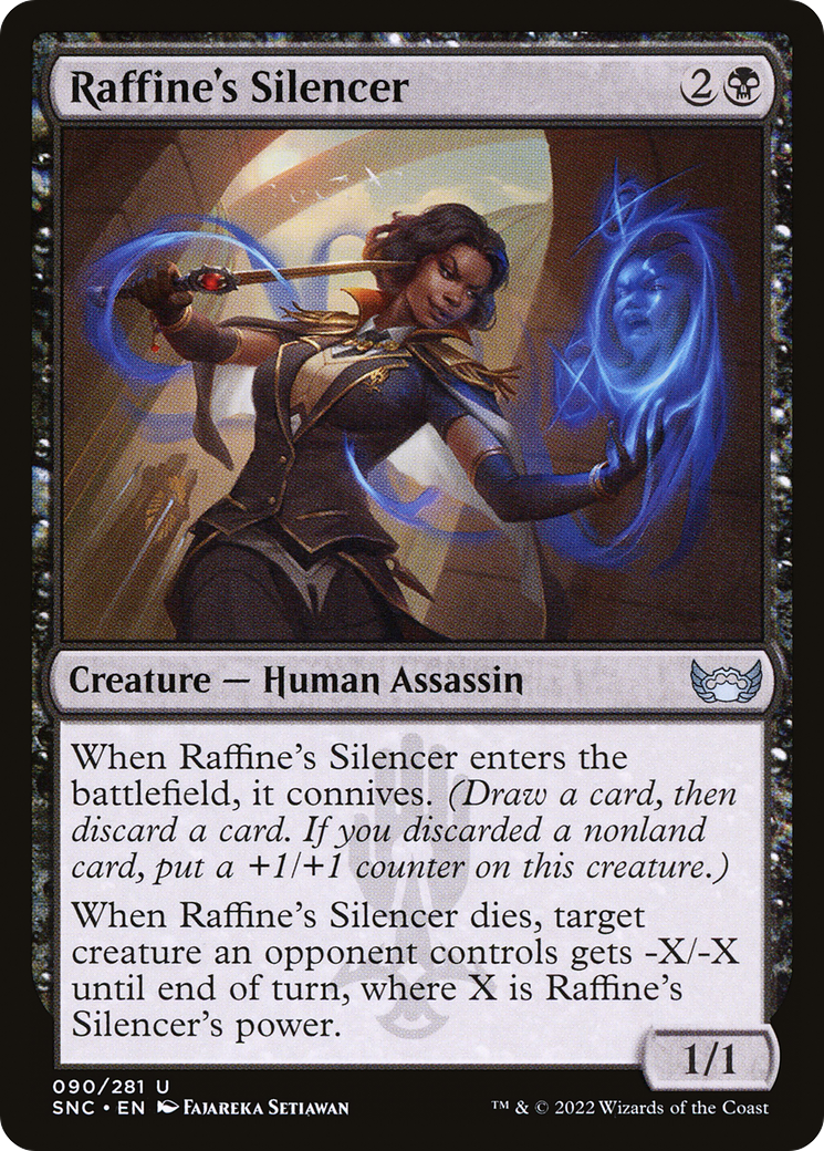 Raffine's Silencer (SNC-090) - Streets of New Capenna - Premium MTG Single from Wizards of the Coast - Just $0.08! Shop now at Game Crave Tournament Store