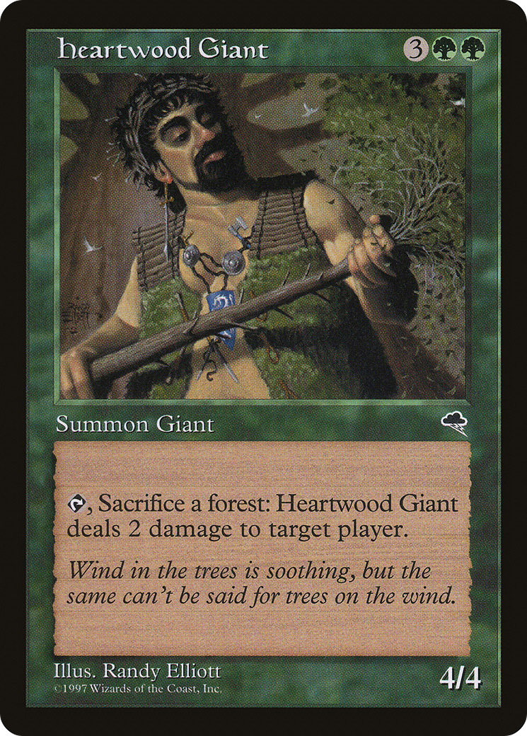 Heartwood Giant (TMP-232) - Tempest - Premium MTG Single from Wizards of the Coast - Just $0.08! Shop now at Game Crave Tournament Store