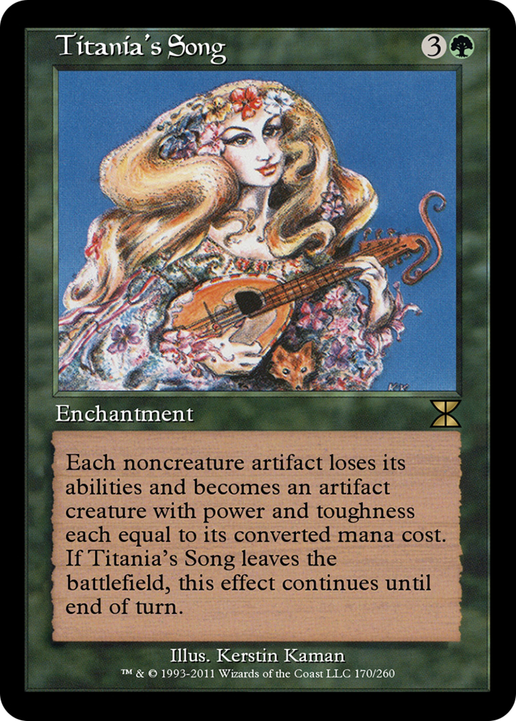 Titania's Song (ME4-170) - Masters Edition IV Foil - Premium MTG Single from Wizards of the Coast - Just $0! Shop now at Game Crave Tournament Store