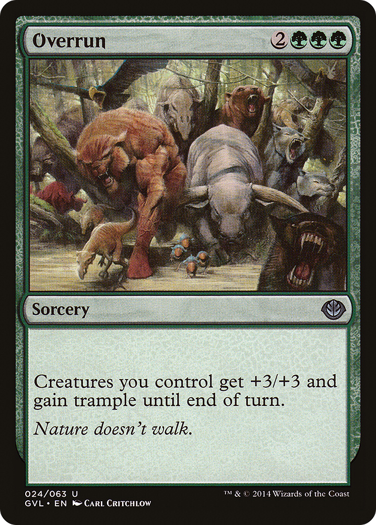 Overrun (GVL-024) - Duel Decks Anthology: Garruk vs. Liliana - Premium MTG Single from Wizards of the Coast - Just $0.08! Shop now at Game Crave Tournament Store
