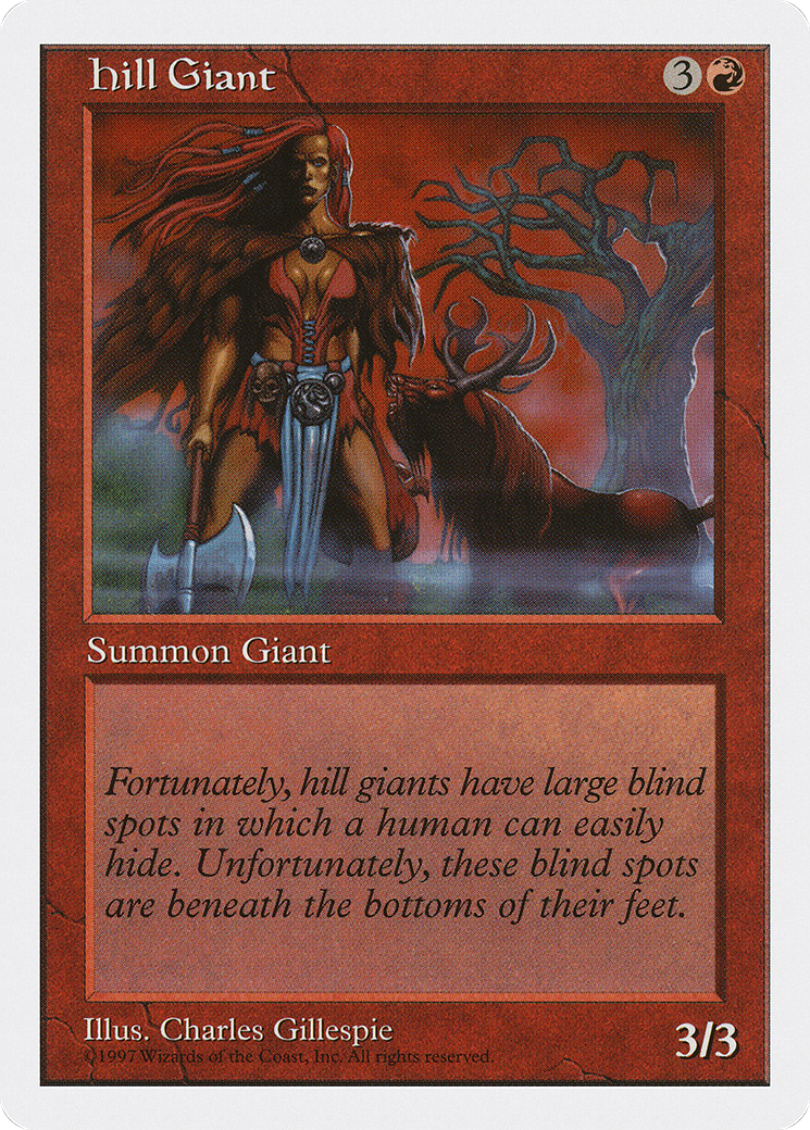 Hill Giant (5ED-239) - Fifth Edition - Premium MTG Single from Wizards of the Coast - Just $0.08! Shop now at Game Crave Tournament Store
