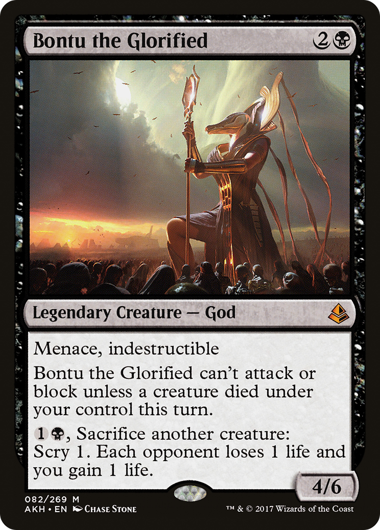 Bontu the Glorified (AKH-082) - Amonkhet Foil - Premium MTG Single from Wizards of the Coast - Just $3.70! Shop now at Game Crave Tournament Store