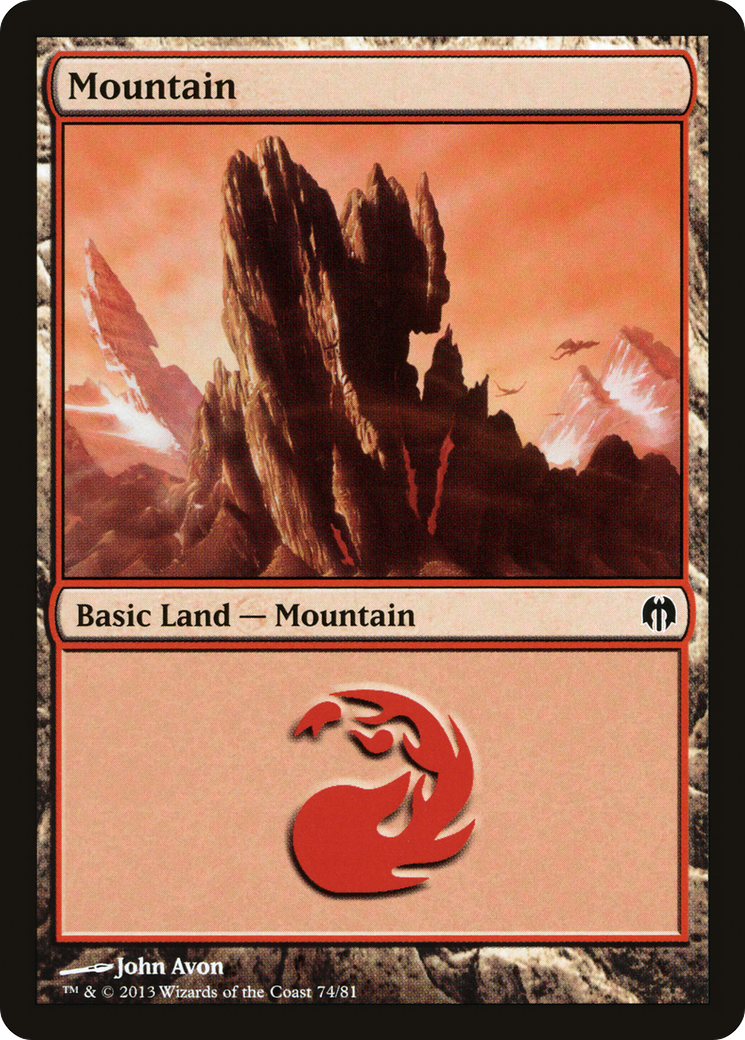 Mountain (DDL-074) - Duel Decks: Heroes vs. Monsters - Premium MTG Single from Wizards of the Coast - Just $0.08! Shop now at Game Crave Tournament Store