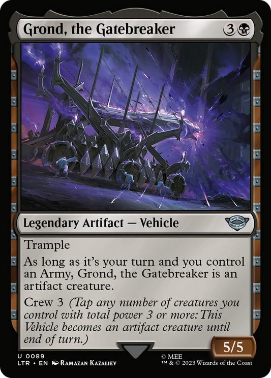 Grond, the Gatebreaker (LTR-089) - The Lord of the Rings: Tales of Middle-earth - Premium MTG Single from Wizards of the Coast - Just $0.08! Shop now at Game Crave Tournament Store