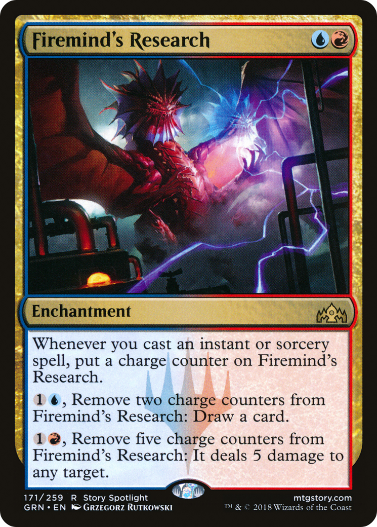 Firemind's Research (GRN-171) - Guilds of Ravnica - Premium MTG Single from Wizards of the Coast - Just $0.25! Shop now at Game Crave Tournament Store