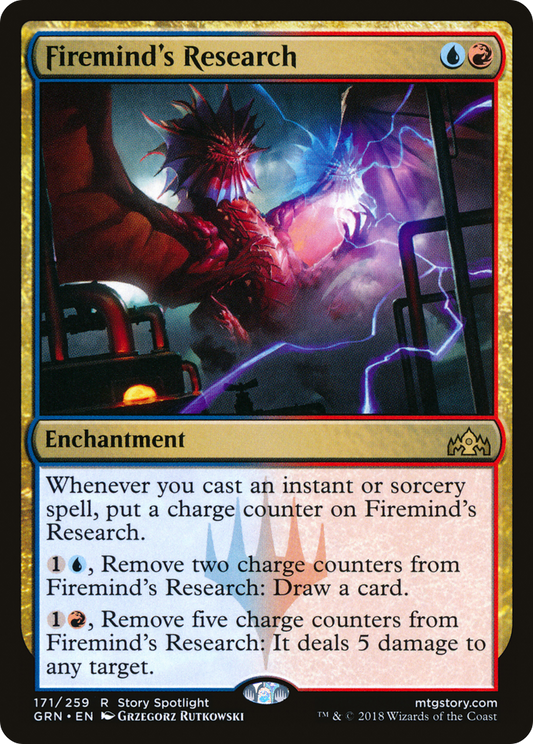 Firemind's Research (GRN-171) - Guilds of Ravnica - Premium MTG Single from Wizards of the Coast - Just $0.25! Shop now at Game Crave Tournament Store
