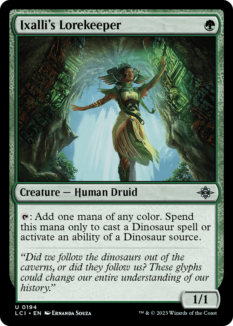 Ixalli's Lorekeeper (LCI-194) - The Lost Caverns of Ixalan Foil - Premium MTG Single from Wizards of the Coast - Just $0.08! Shop now at Game Crave Tournament Store