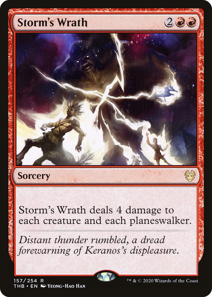 Storm's Wrath (THB-157) - Theros Beyond Death - Premium MTG Single from Wizards of the Coast - Just $0.25! Shop now at Game Crave Tournament Store