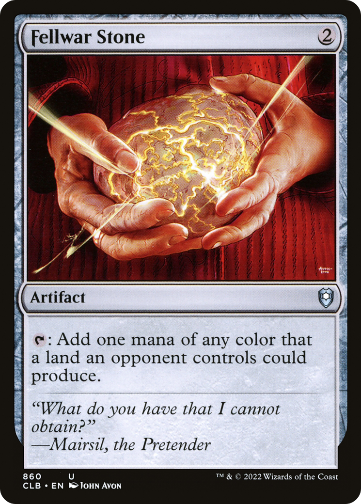 Fellwar Stone (CLB-860) - Commander Legends: Battle for Baldur's Gate - Premium MTG Single from Wizards of the Coast - Just $0.90! Shop now at Game Crave Tournament Store