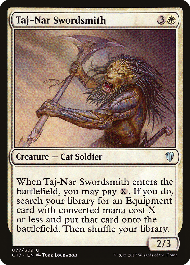 Taj-Nar Swordsmith (C17-077) - Commander 2017 - Premium MTG Single from Wizards of the Coast - Just $0.25! Shop now at Game Crave Tournament Store